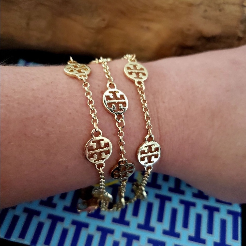 Tory Burch 3-strand Gold Chain Bracelet
